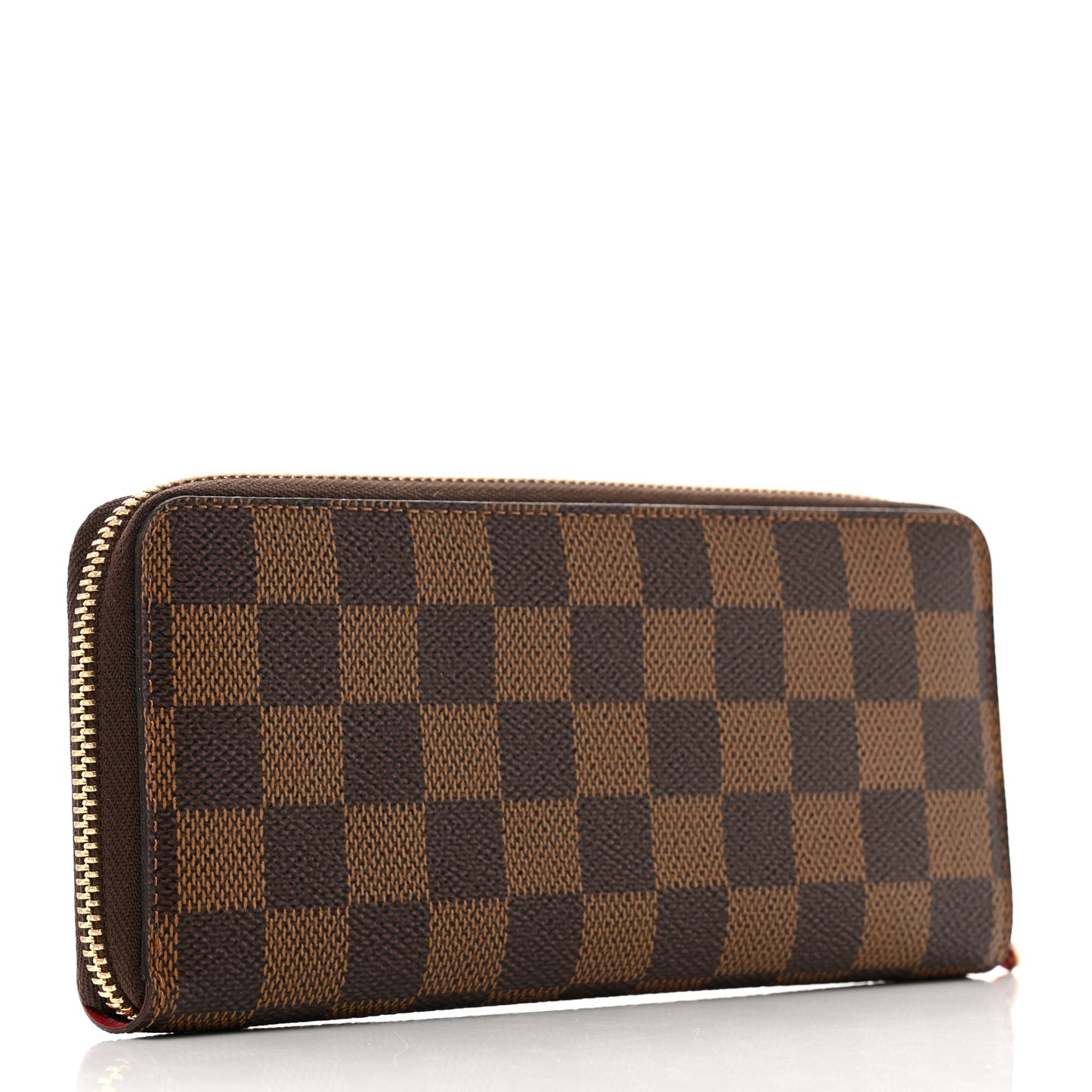 Damier Ebene Clemence Wallet Cherry