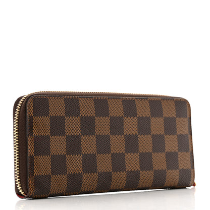 Louis Vuitton Damier Ebene Clemence Wallet Cherry 3 of 7