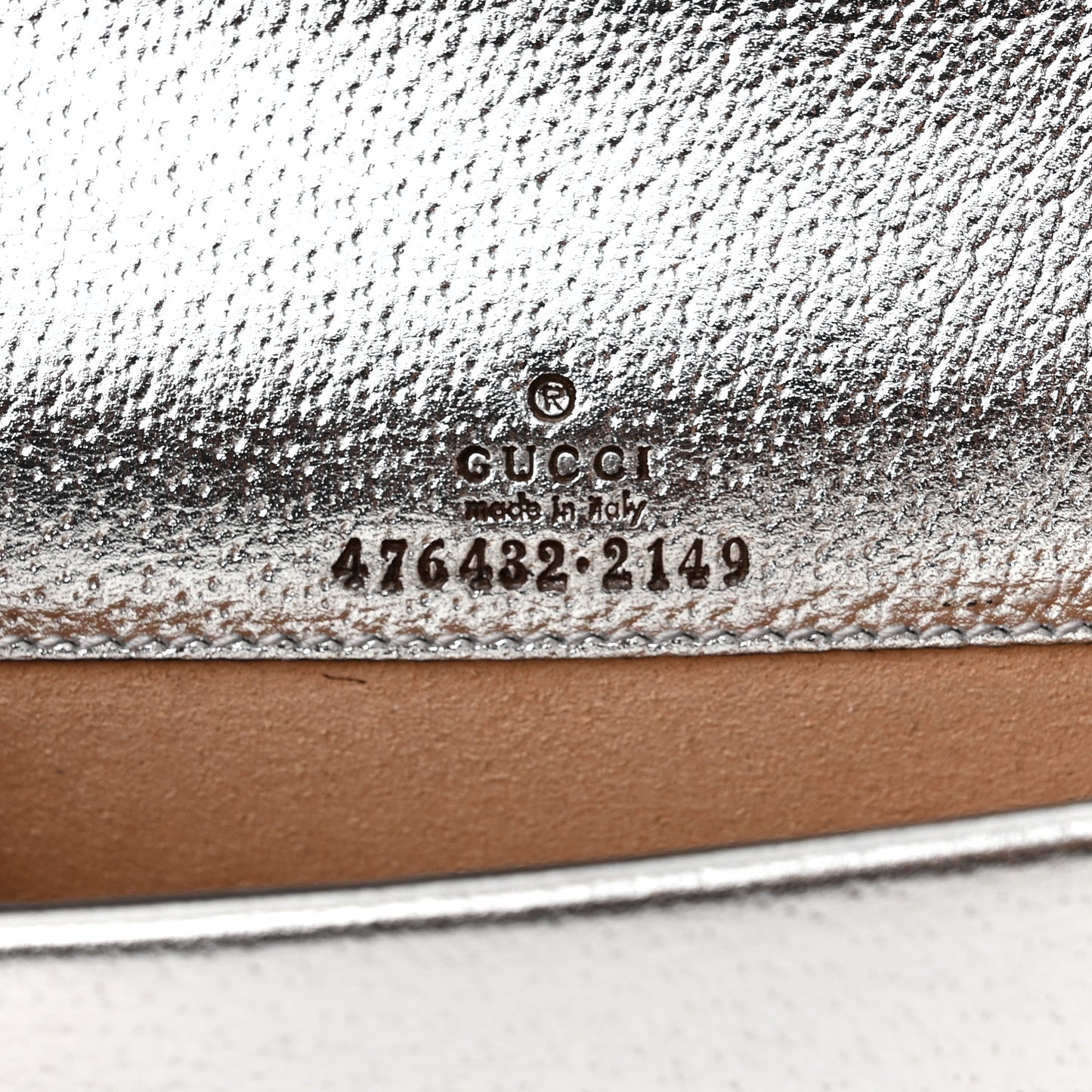 Metallic Calfskin Super Mini Dionysus Shoulder Bag Silver
