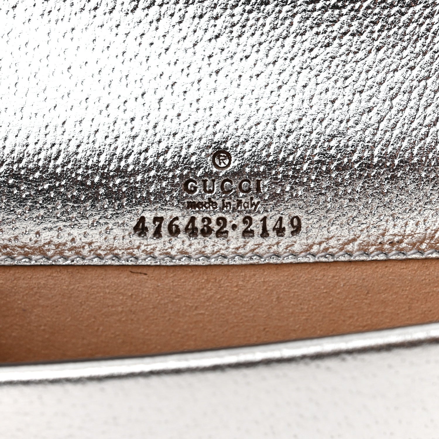 Gucci Metallic Calfskin Super Mini Dionysus Shoulder Bag Silver 7 of 11