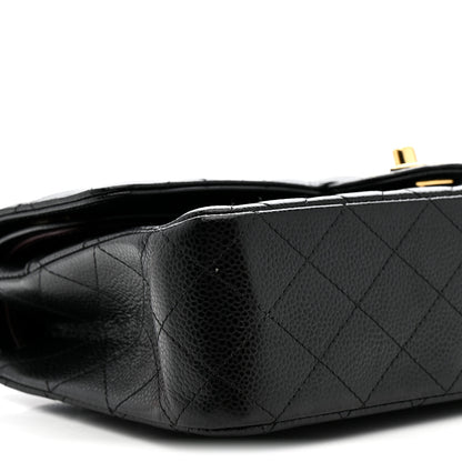 Chanel Caviar Quilted Medium Double Flap Black 9 of 11