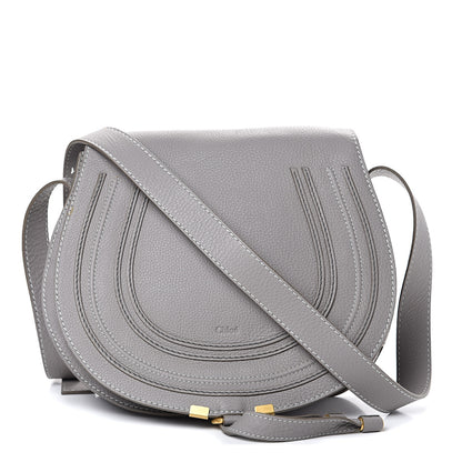Chloe Calfskin Medium Marcie Round Crossbody Bag Cashmere Grey 1 of 10