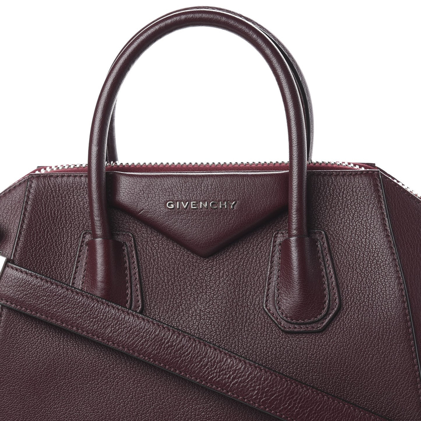 Sugar Goatskin Small Antigona Aubergine