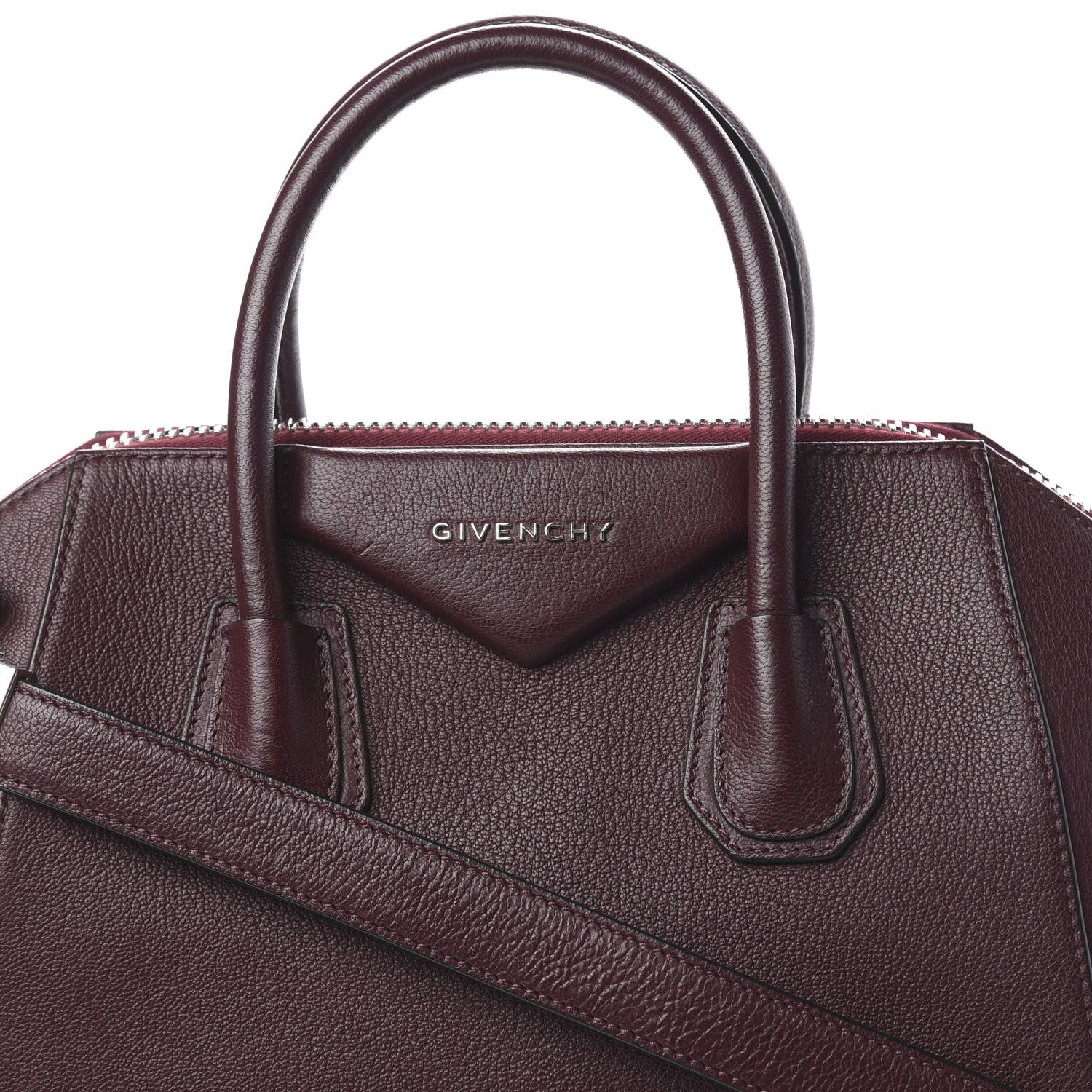Givenchy Sugar Goatskin Small Antigona Aubergine 9 of 9