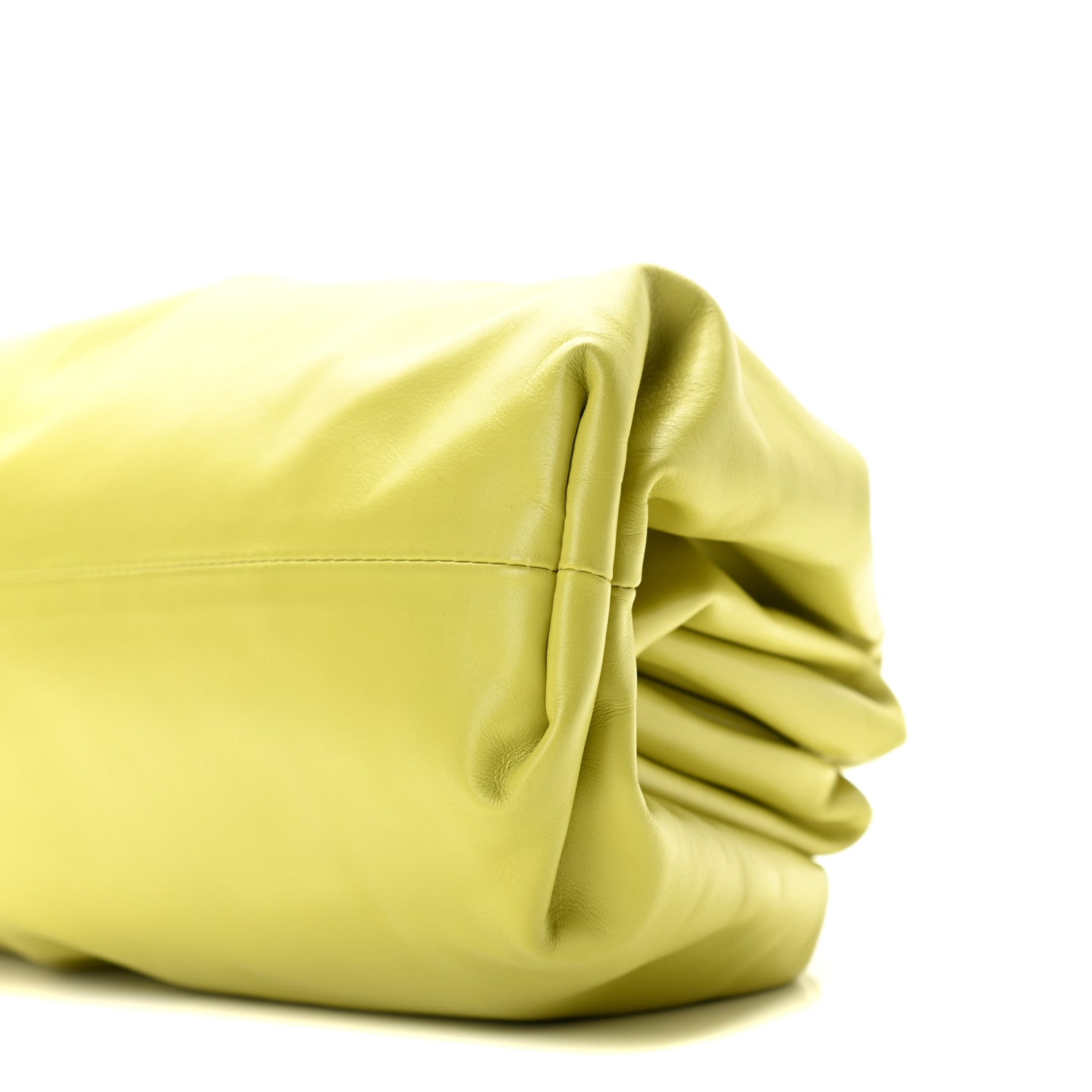 Bottega Veneta Smooth Butter Calf The Pouch Oversized Clutch Kiwi 7 of 8