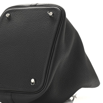 Hermes Taurillon Clemence Picotin Lock 22 MM Black 9 of 10