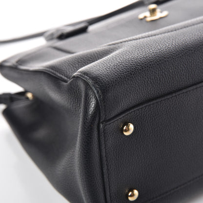 Chanel Grained Calfskin Small Neo Executive Shopper Tote Black 10 of 12