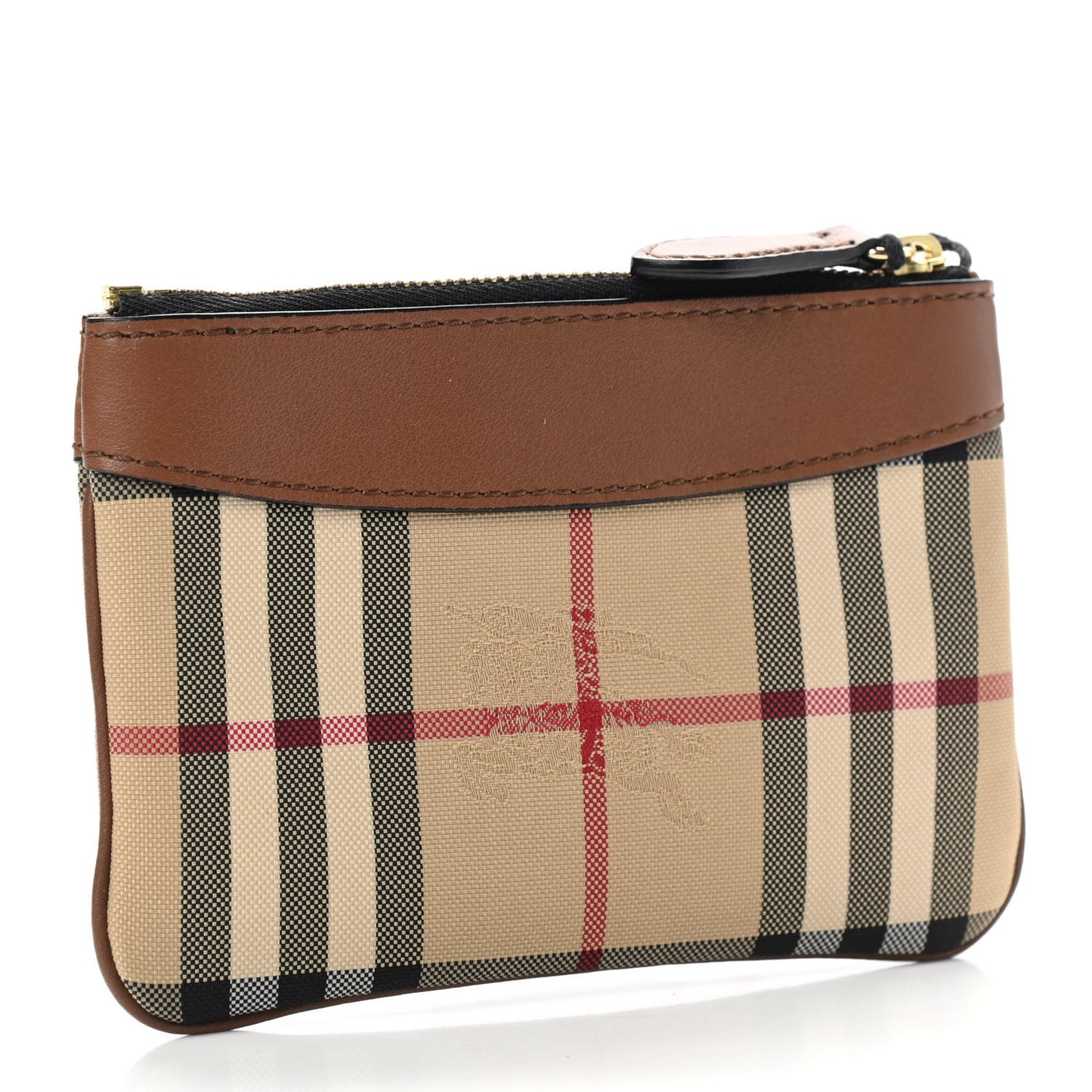 Haymarket Check Zip Pouch Tan