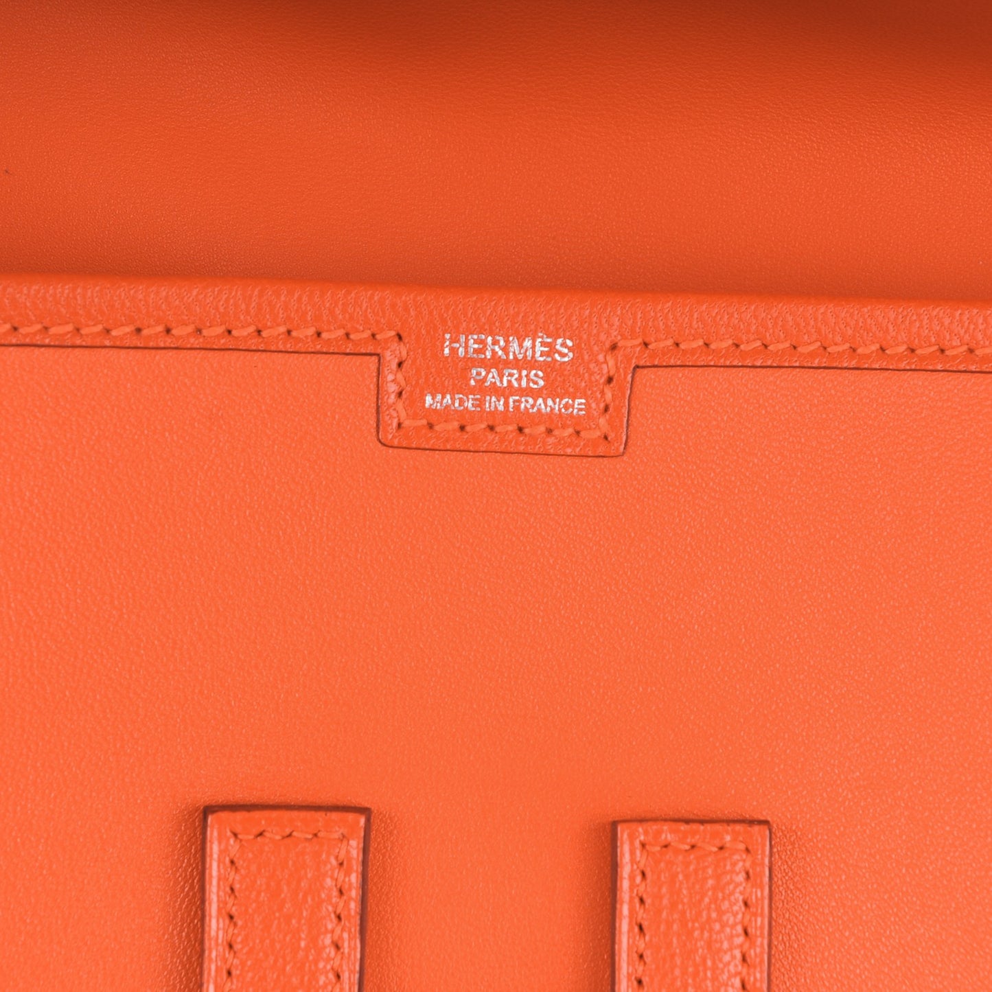 Lambskin Jige Elan 35 Clutch Orange