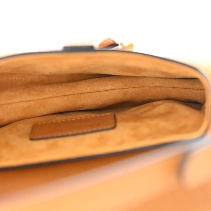 Christian Dior Grained Calfskin Mini Saddle Bag Dark Yellow 5 of 11