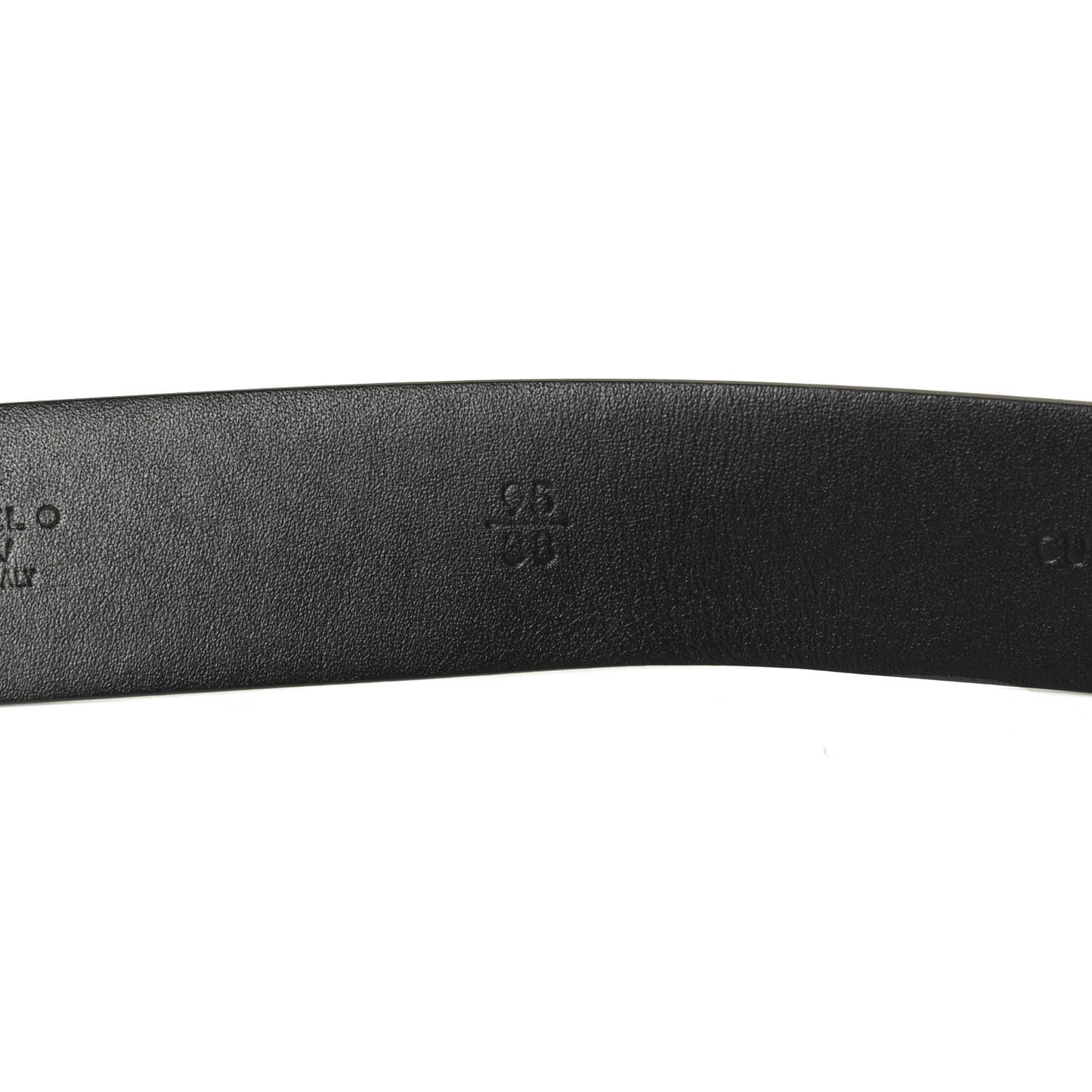 Calfskin Crystal Pearls Coronation CC Belt 95 38 Black