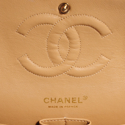 Chanel Tweed Quilted Medium Double Flap Brown Gold 11 of 11