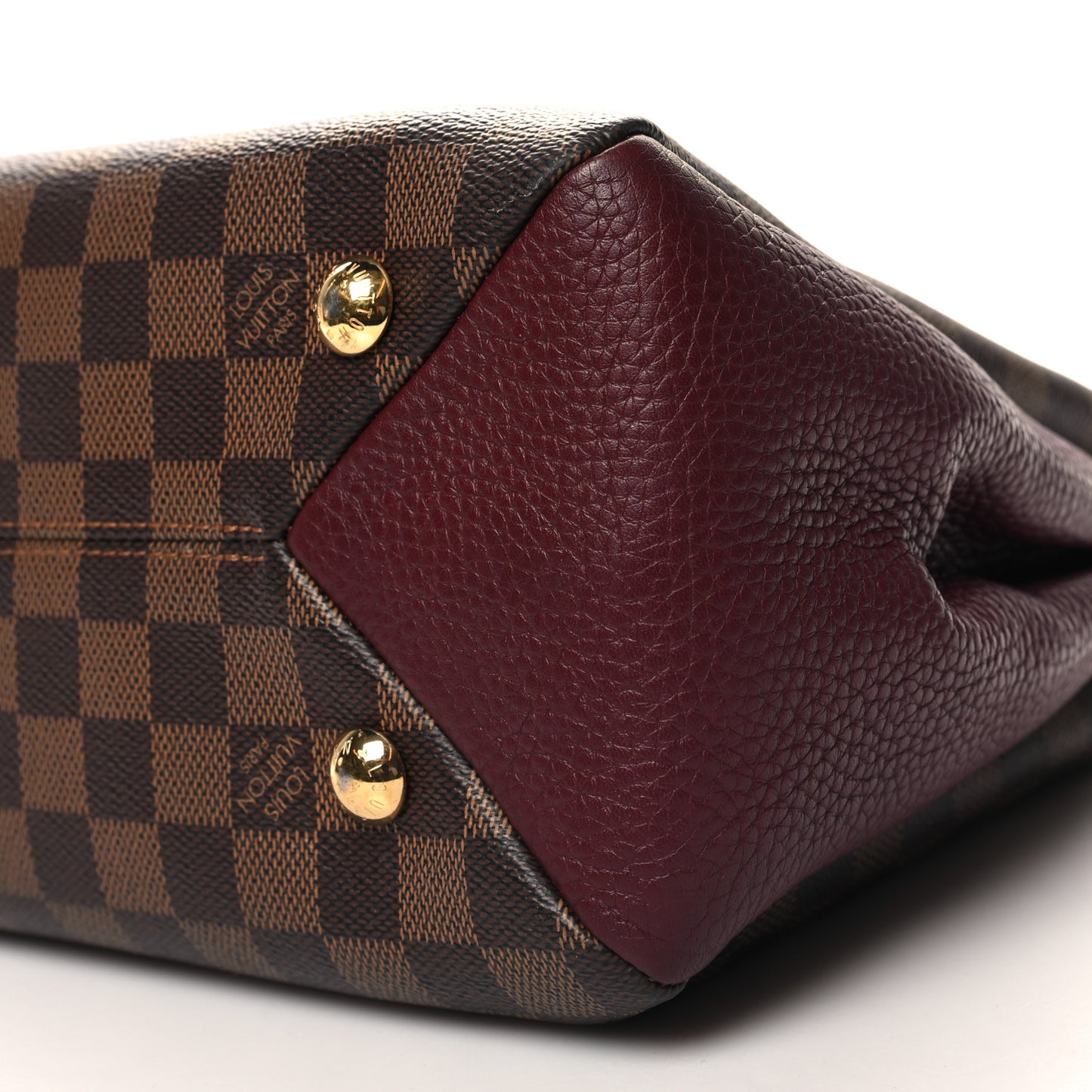 Damier Ebene Cuir Taurillon Brittany Bordeaux