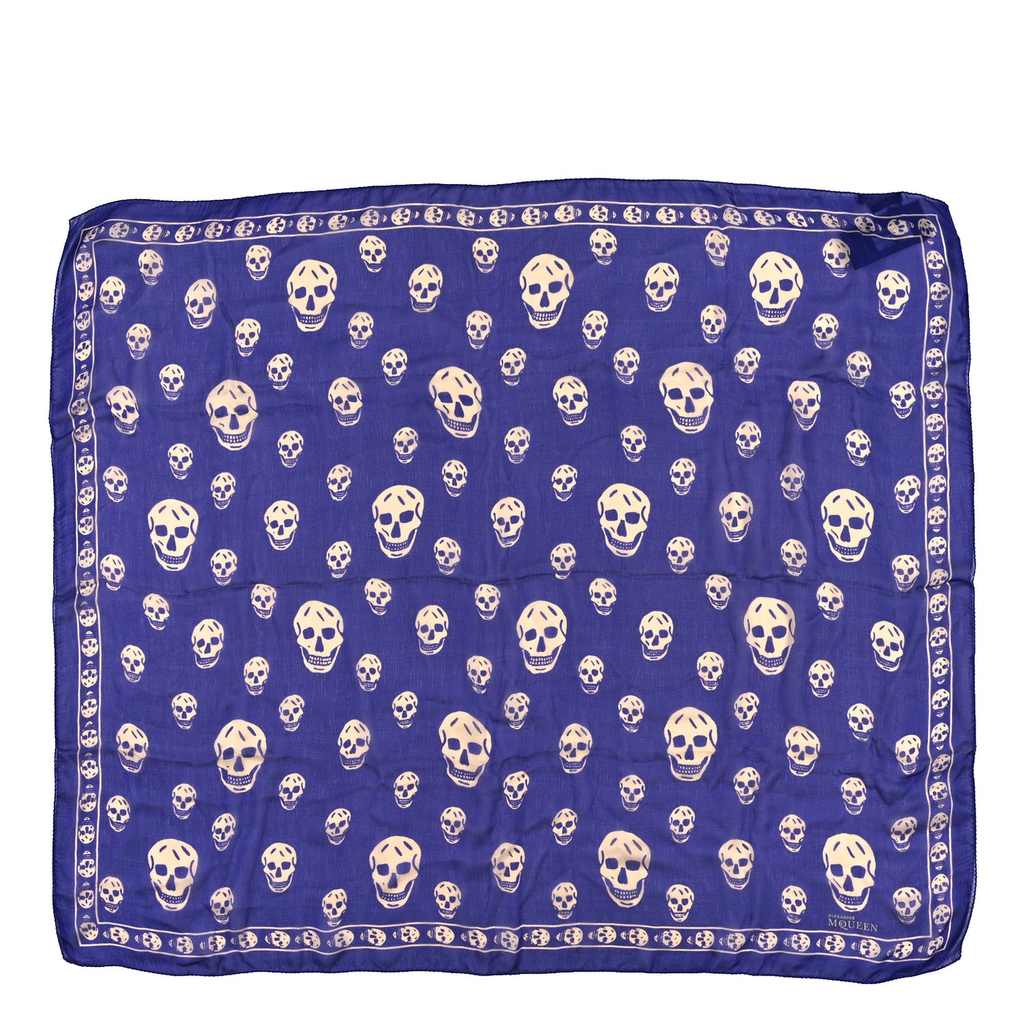 Silk Chiffon Skull Scarf Parma Violet