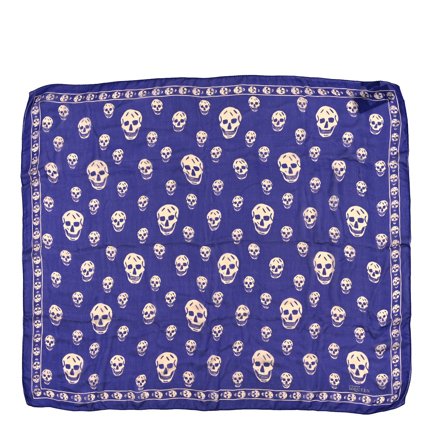 Alexander McQueen Silk Chiffon Skull Scarf Parma Violet 1 of 3