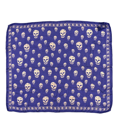 Alexander McQueen Silk Chiffon Skull Scarf Parma Violet 1 of 3