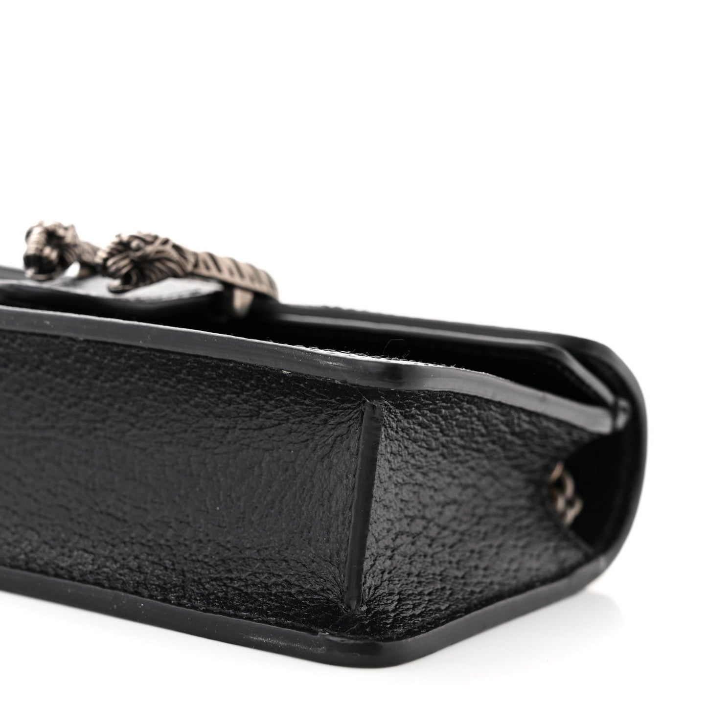 Jacquard Black Denim GG Monogram Super Mini Dionysus Shoulder Bag Black Ivory