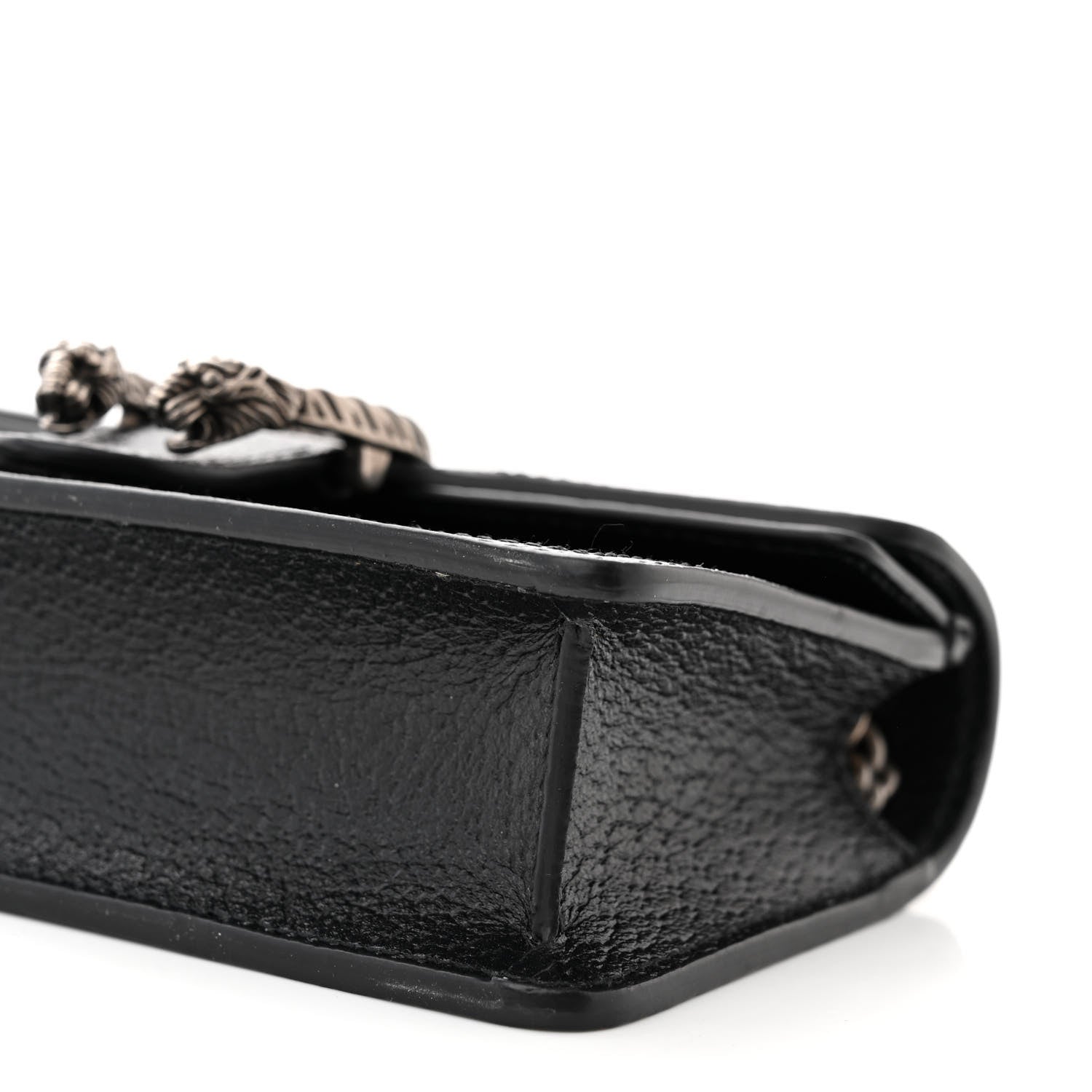 Gucci Jacquard Black Denim GG Monogram Super Mini Dionysus Shoulder Bag Black Ivory 9 of 9