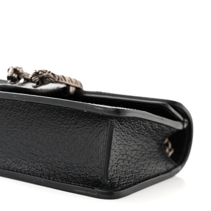 Gucci Jacquard Black Denim GG Monogram Super Mini Dionysus Shoulder Bag Black Ivory 9 of 9