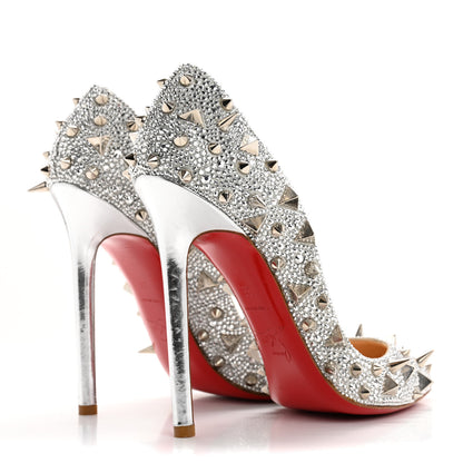 Christian Louboutin Potpourri Strass Pigalli 120 Pumps 36 Silver 5 of 12