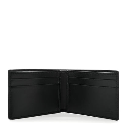 Gucci Calfskin GG Tennis Embossed Bi-Fold Wallet Black 5 of 6