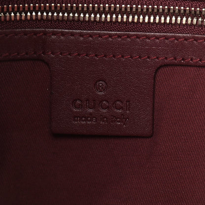 Gucci Calfskin Horsebit Embossed Glam Hobo Burgundy 6 of 14
