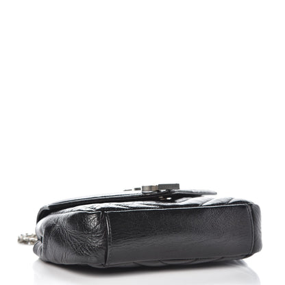 Saint Laurent Calfskin Matelassé Monogram Classic Baby Punk Chain Bag Black 4 of 8