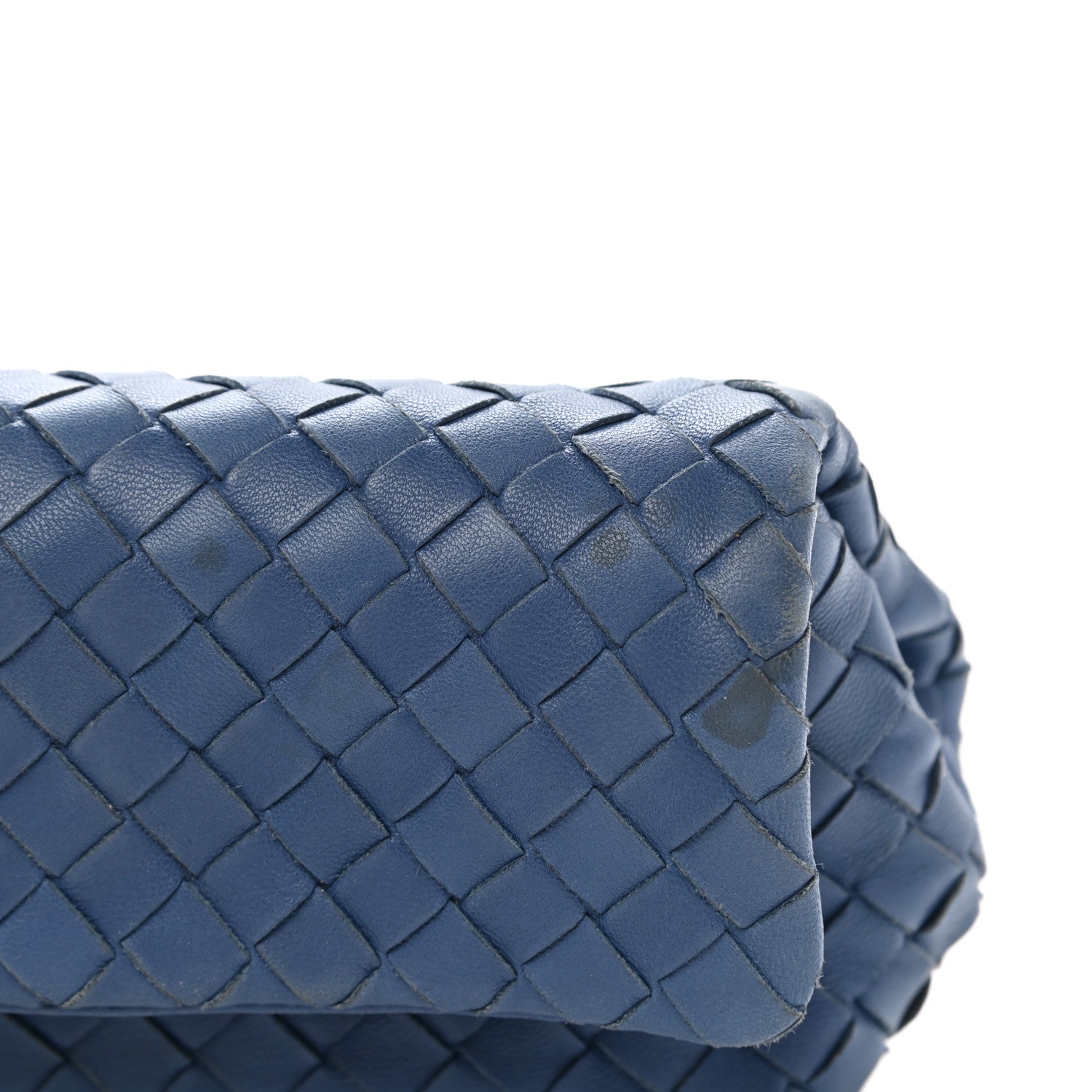 Bottega Veneta Nappa Intrecciato Cosmetic Case Storm Blue 10 of 11
