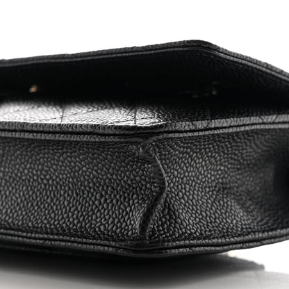 Chanel Caviar Quilted Wallet on Chain WOC Black 11 of 12