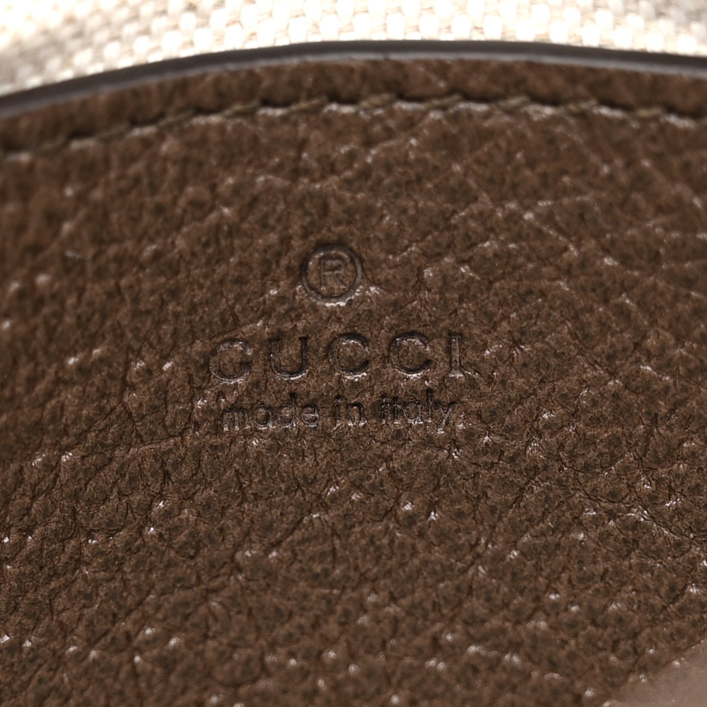 GG Supreme Monogram Textured Dollar Calfskin Mini Blondie Chain Shoulder Flap Bag Beige Ebony New Acero