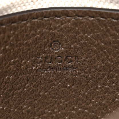Gucci GG Supreme Monogram Textured Dollar Calfskin Mini Blondie Chain Shoulder Flap Bag Beige Ebony New Acero 6 of 10