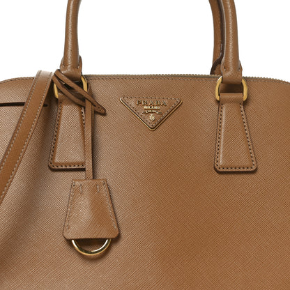 Prada Saffiano Lux Medium Promenade Tote Caramel 7 of 9