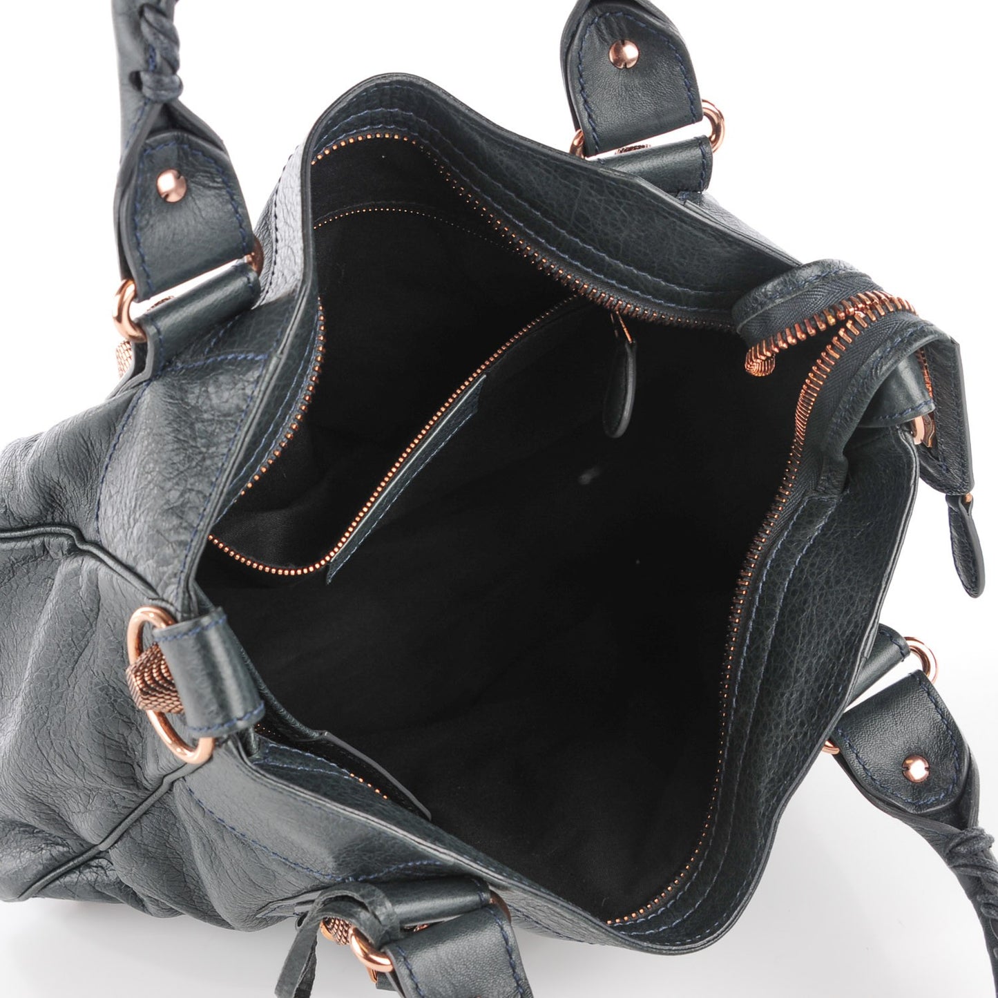 Agneau Giant 21 Rose Gold Hardware Velo Anthracite