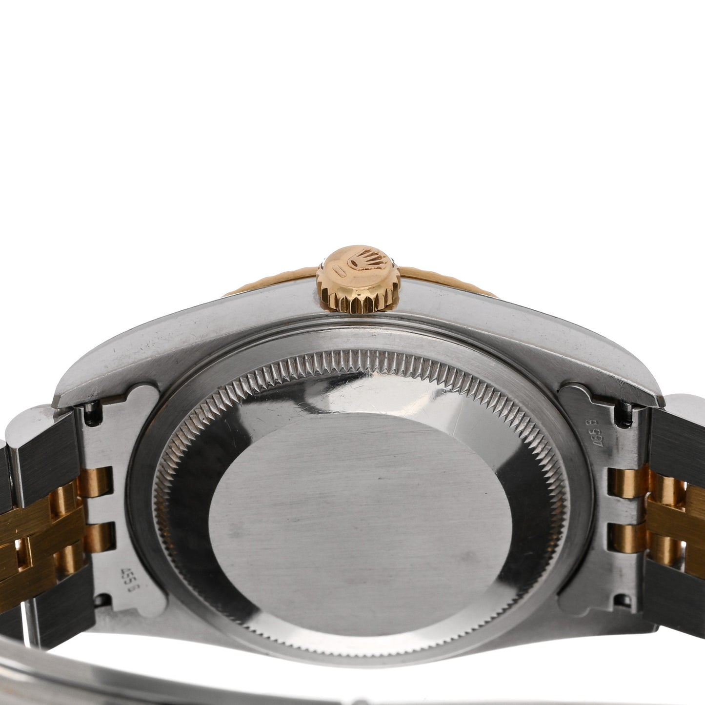 Stainless Steel 18K Yellow Gold Diamond 36mm Oyster Perpetual Datejust Watch White Roman 16233