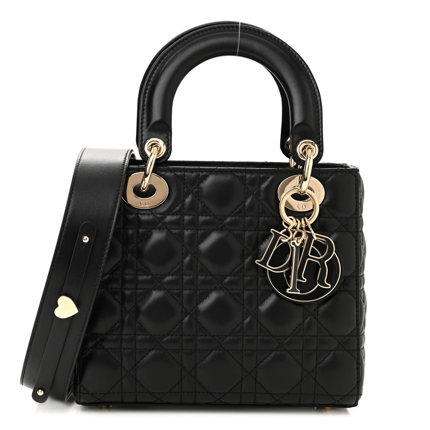 Lambskin Cannage Small My ABCDior Lady Dior Black
