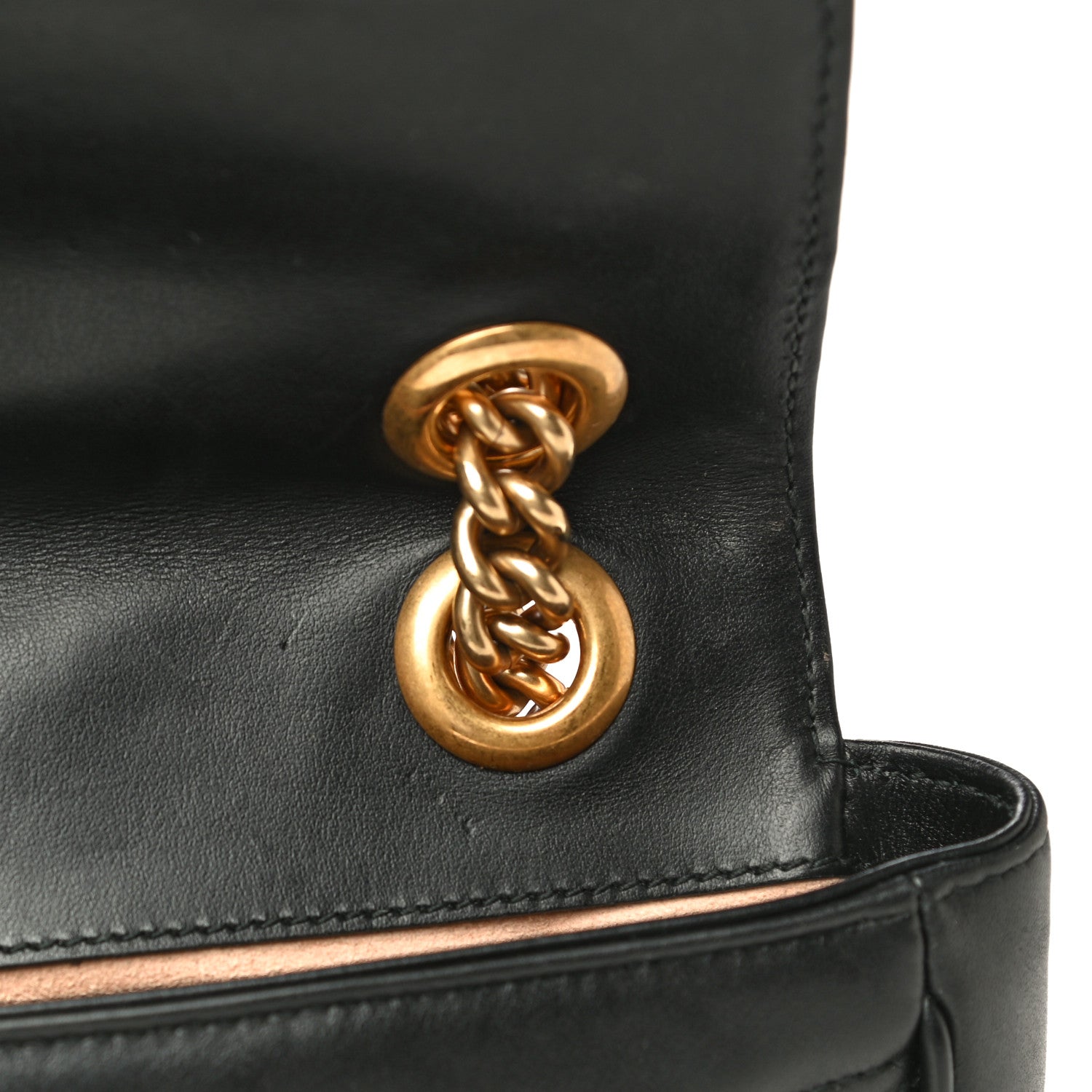 Gucci Calfskin Matelasse Mini GG Marmont Shoulder Bag Black 20 of 24