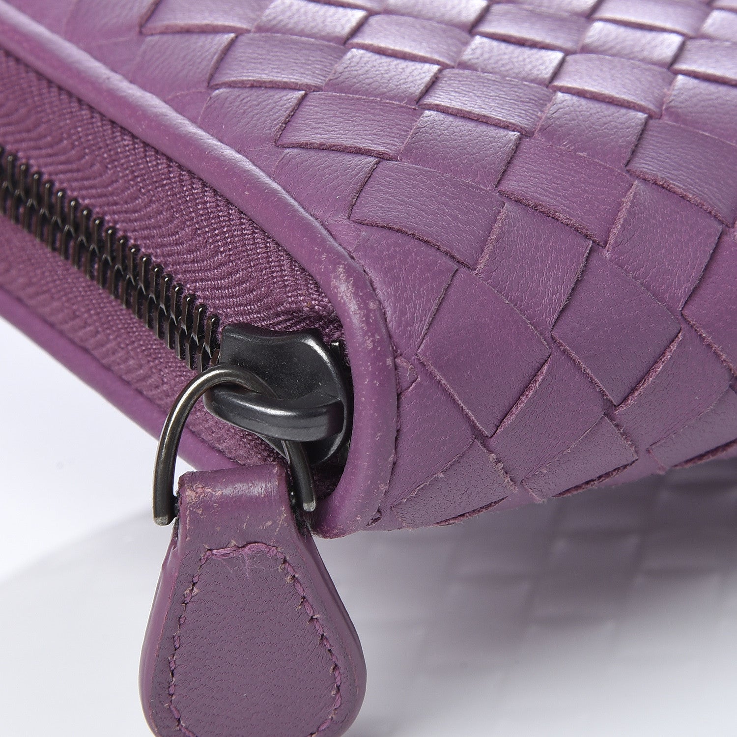 Bottega Veneta Nappa Intrecciato Zip Around Wallet Corot 8 of 12