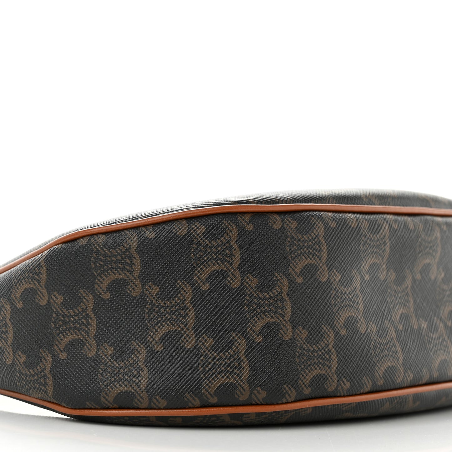 Triomphe Canvas Calfskin Ava Shoulder Bag Tan