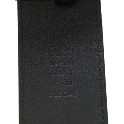 Gucci Textured Calfskin Double G 40mm Belt 85 34 Black 3 of 7