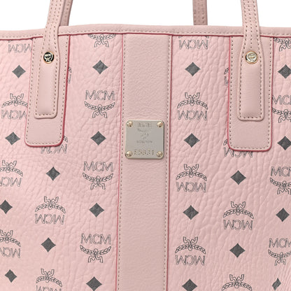 MCM Visetos Medium Liz Reversible Shopper Tote Soft Pink 8 of 13