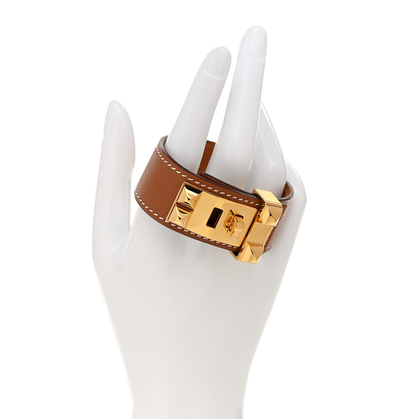 Madame Calfskin Collier de Chien CDC 24 Bracelet T2 Gold