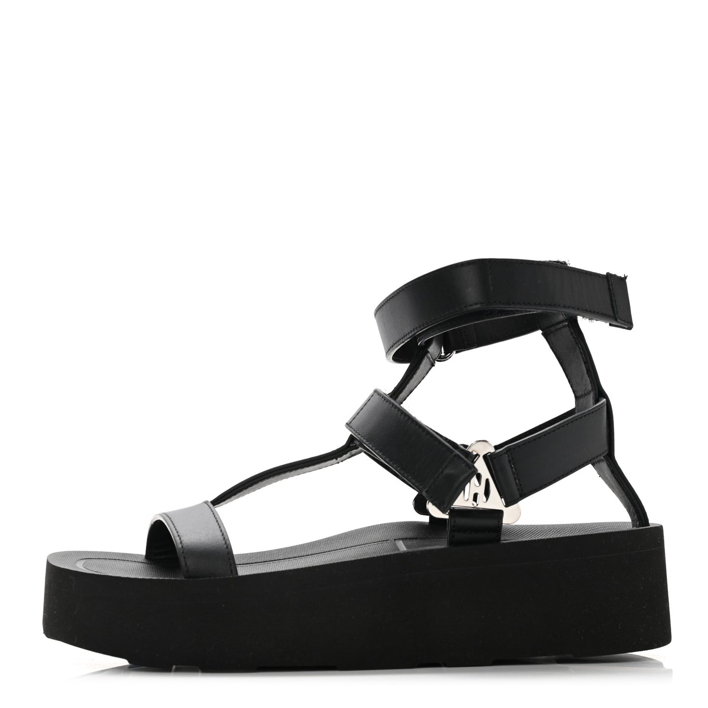 Calfskin Womens Enid Sandals 35 Black