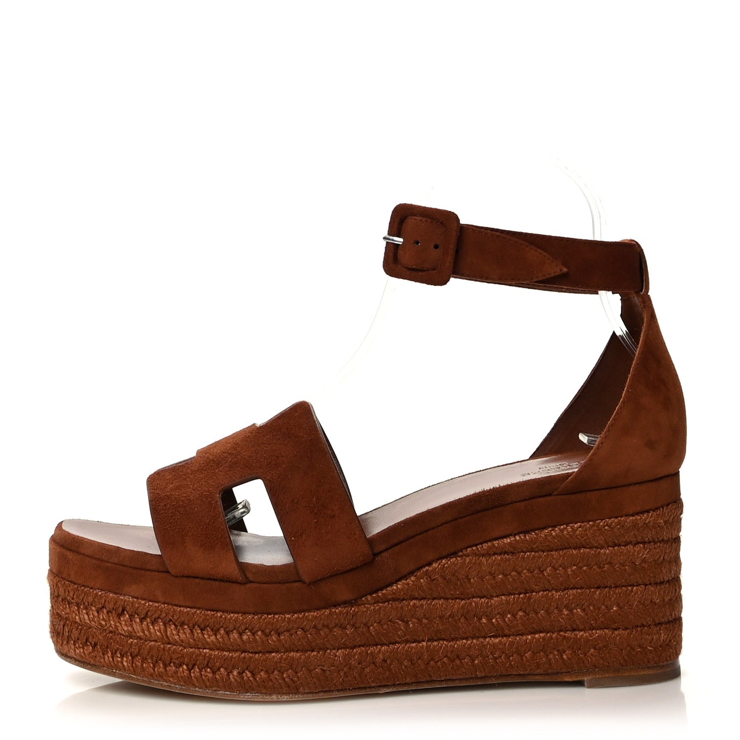 Suede Elda Espadrille Wedge Sandals 39 Gold