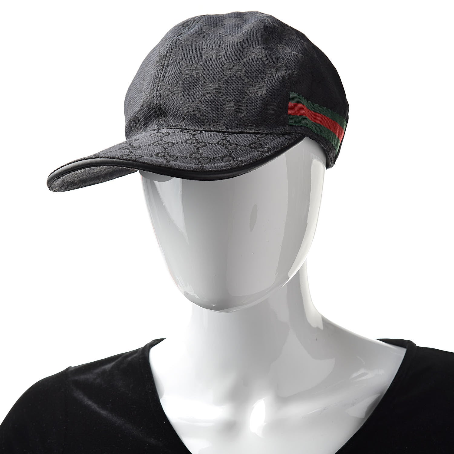 Gucci Monogram Web Baseball Hat M Black 2 of 7