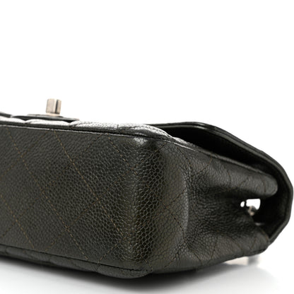 Chanel Metallic Caviar Quilted Mini Rectangular Flap Dark Grey 10 of 10