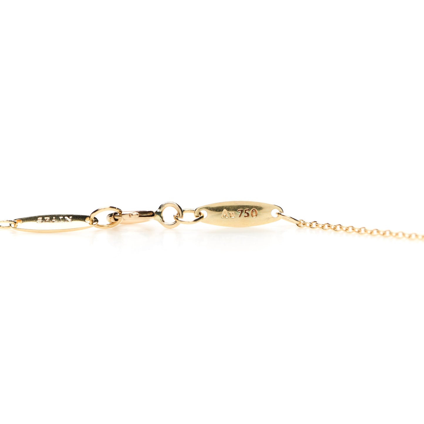 18K Yellow Gold Turquoise Elsa Peretti Open Heart Pendant Necklace