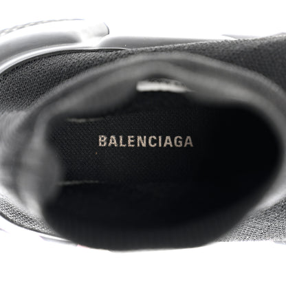 Balenciaga Recycled Knit Womens Speed Graffiti Sneakers 39 Black Pink 6 of 9