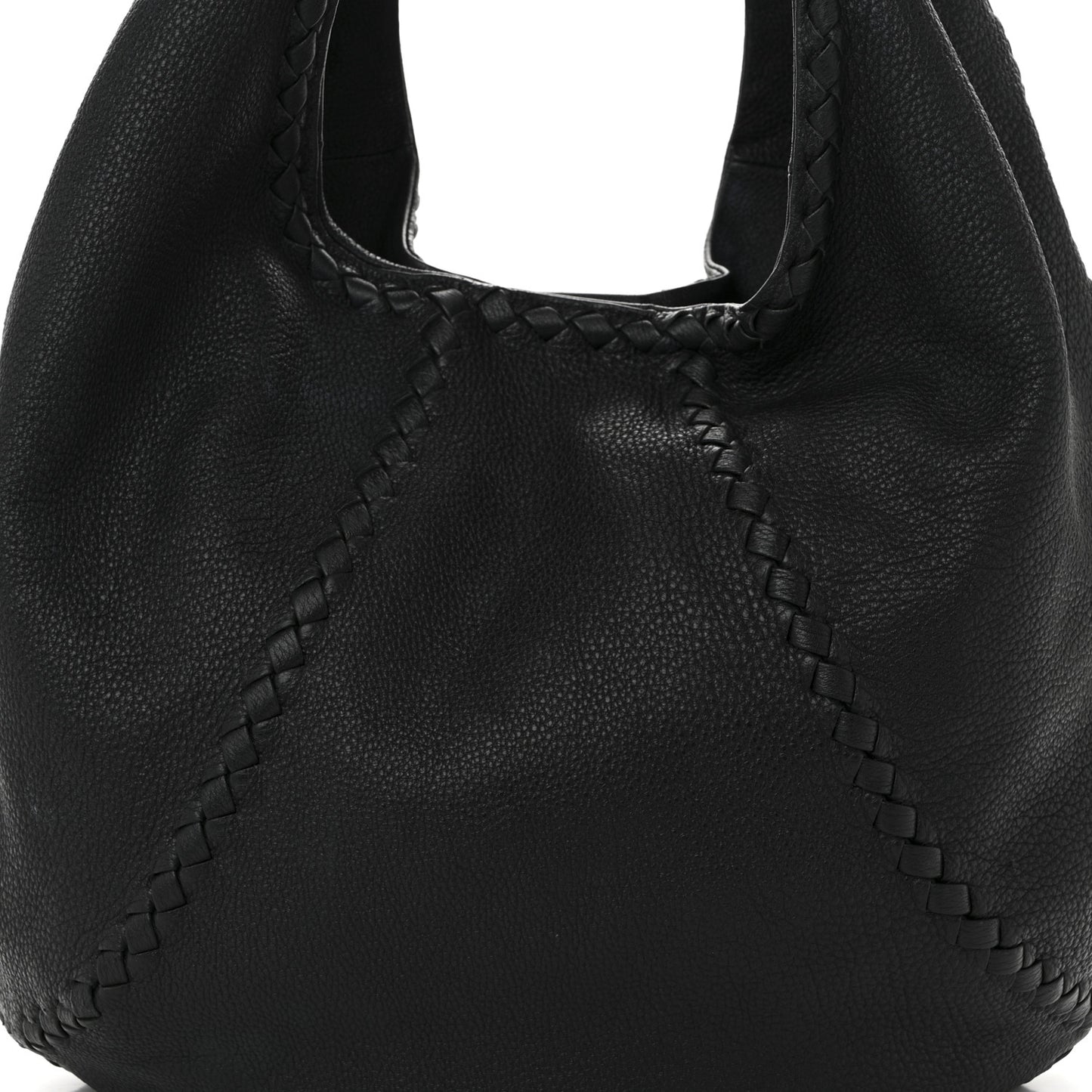Cervo Deerskin Large Hobo Black