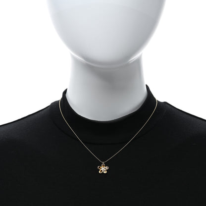 Tiffany 18K Yellow Gold Citrine Diamond Sparklers Flower Pendant Necklace 3 of 4