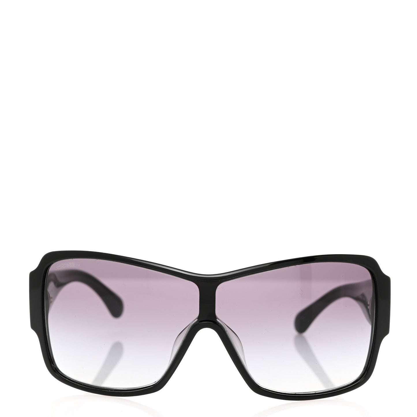 Acetate Shield Sunglasses 5449-A Black